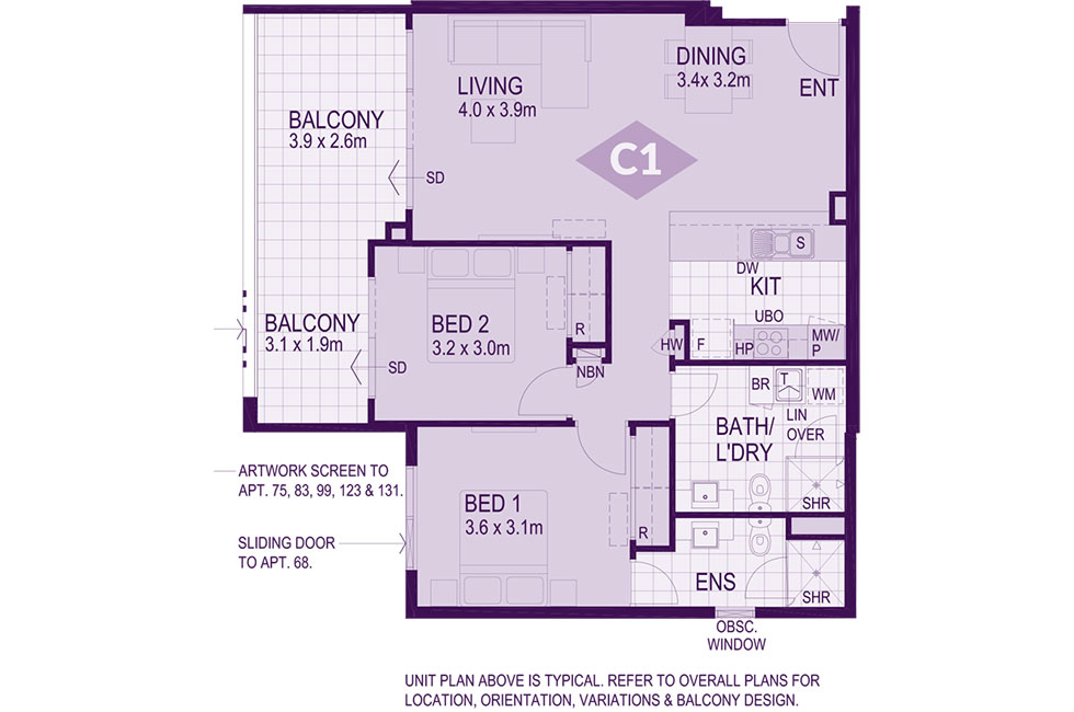 Layout C1 Floorplan