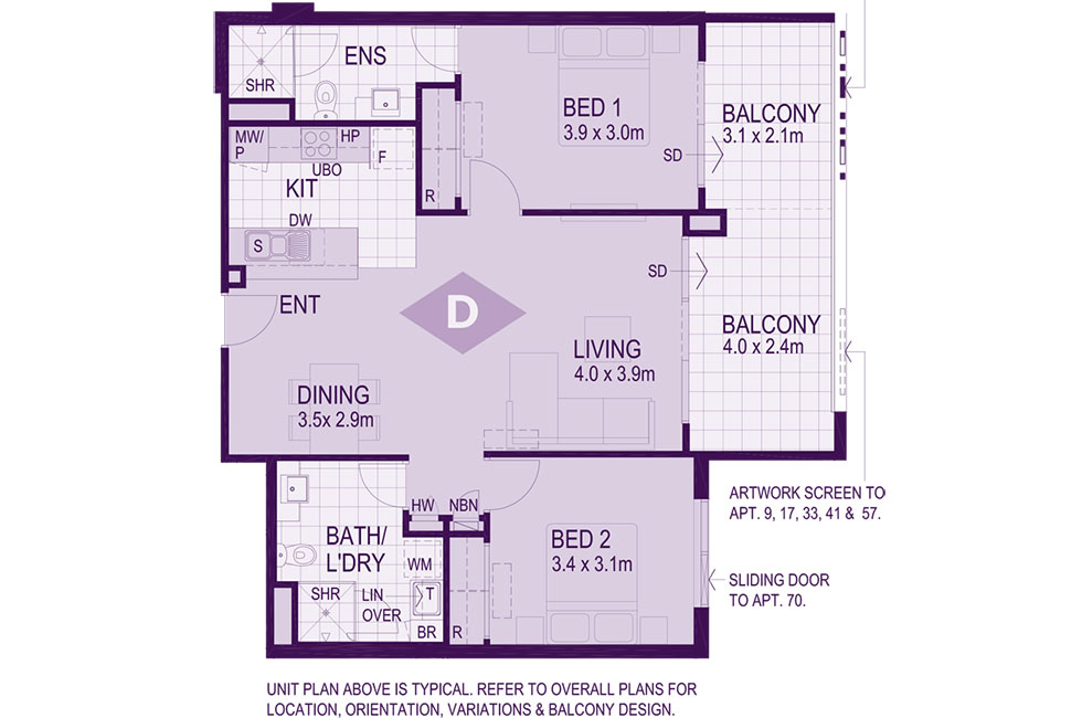 Layout D Floorplan