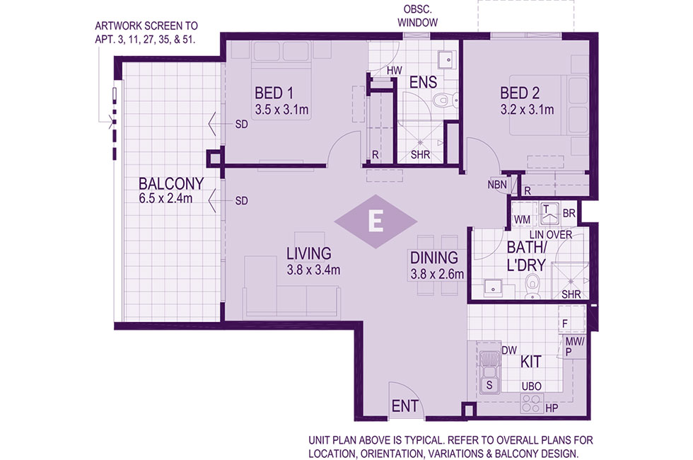 Layout E Floorplan