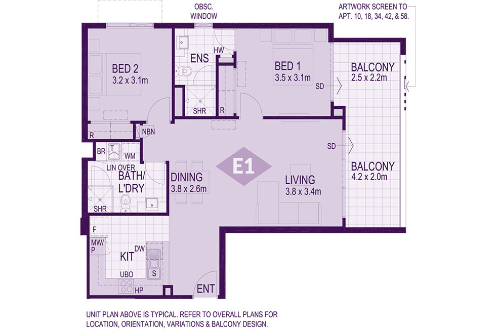 Layout E1 Floorplan