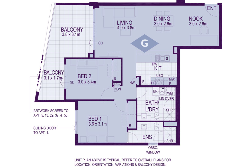 Layout G Floorplan