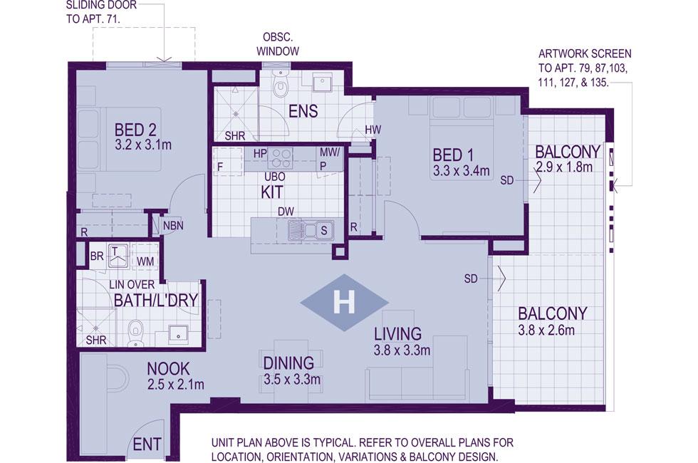 Layout H Floorplan