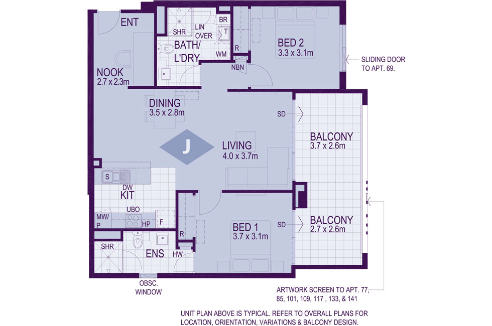 Layout J Floorplan